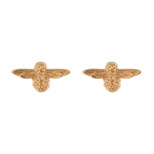Womens Gold 3D Bee Studs 34239 by Olivia Burton from Hurleys