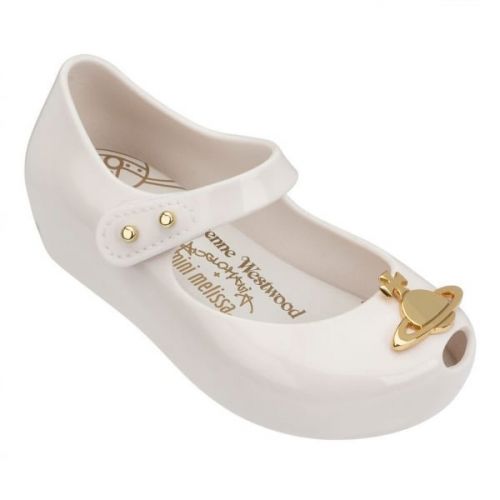 Vivienne Westwood Mini White Orb Ultragirl 19 Shoes (4-9) 21528 by Mini Melissa from Hurleys