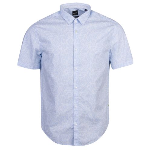 Athleisure Mens Open Blue Brodi_S S/s Shirt 22116 by BOSS from Hurleys