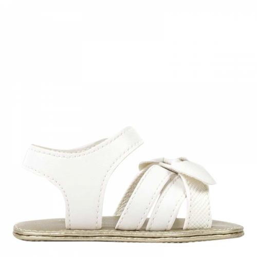 Baby White Bow Sandals (15-18) 58165 by Mayoral from Hurleys