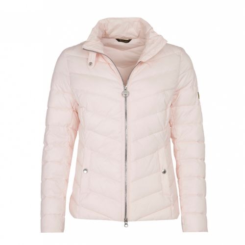 Womens Cameo Pink Aubern Quilted Jacket 56299 by Barbour International from Hurleys