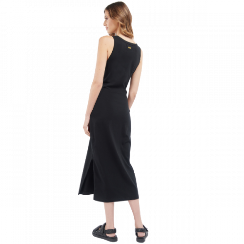 Barbour International Womens Black Morgan Midi Dress