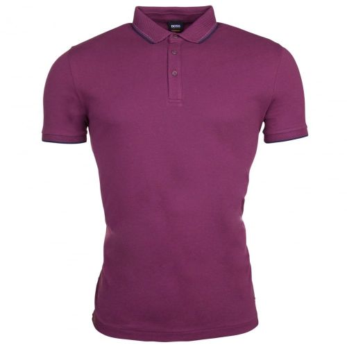 Casual Mens Open Red Payout S/s Polo Shirt 19486 by BOSS from Hurleys