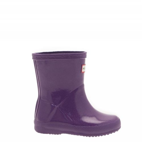 Kids Acid Purple First Classic Starcloud Wellington Boots (4-8) 32759 by Hunter from Hurleys