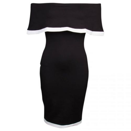U Collection Womens Black Hayden Dress 23220 by Forever Unique from Hurleys