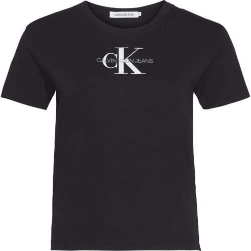 Womens Black Monogram Baby S/s T Shirt 60126 by Calvin Klein from Hurleys