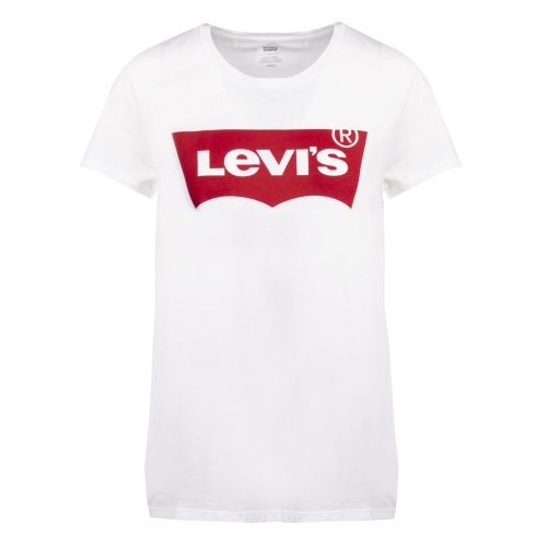 Womens White The Perfect Tee S/s T Shirt 58820 by Levi's from Hurleys