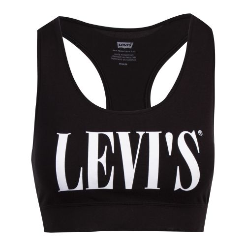 Womens Mineral Black Logo Sports Bralette 57750 by Levi's from Hurleys