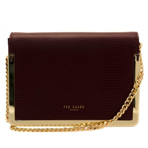 Womens Maroon Zanna Exotic Small Cross Body Bag 60813 by Ted Baker from Hurleys