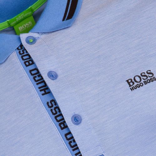 Mens Medium Blue Paule 4 S/s Polo Shirt 8196 by BOSS from Hurleys