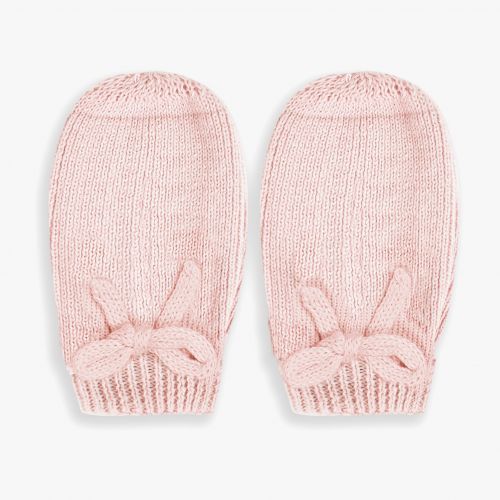 Baby Pink Fine Knit Hat & Mittens Set 95041 by Katie Loxton from Hurleys