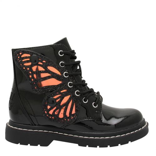 Girls Black Patent Fairy Wings Boots (26-37) 78365 by Lelli Kelly from Hurleys