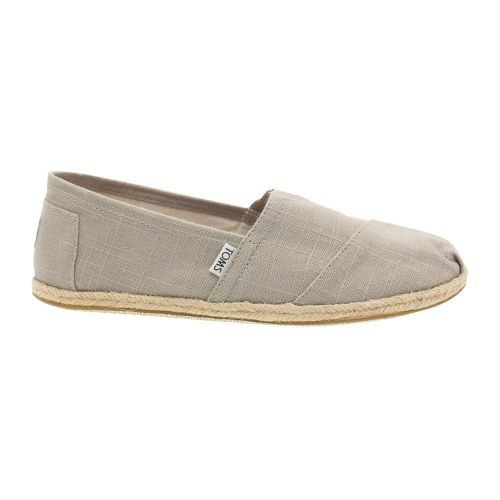 Mens Grey Linen Rope Sole Espadrilles 8616 by Toms from Hurleys