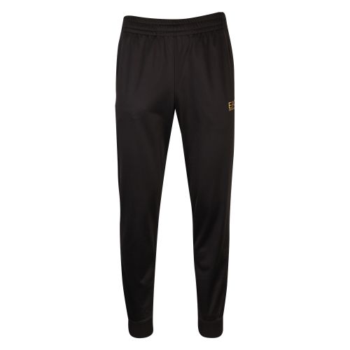 Mens Black/Gold Train Core ID Poly Funnel Tracksuit 48268 by EA7 from Hurleys