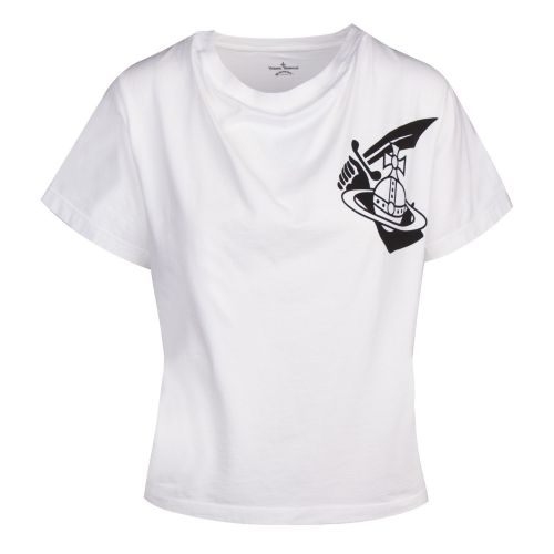 Anglomania Womens White Historic Orb S/s T Shirt 43390 by Vivienne Westwood from Hurleys