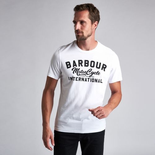Mens White Fuse S/s T Shirt 51423 by Barbour International from Hurleys