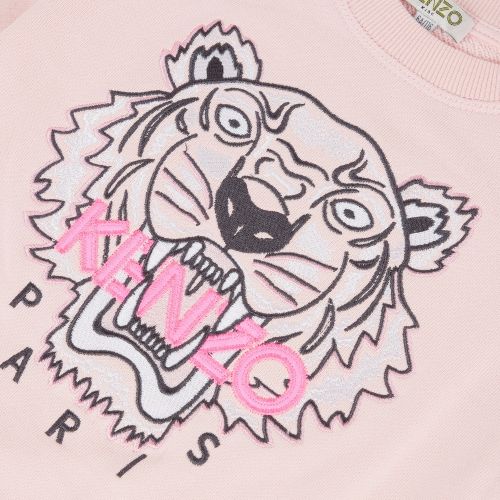 Junior Pale Pink Tiger Sweat Top 59772 by Kenzo from Hurleys