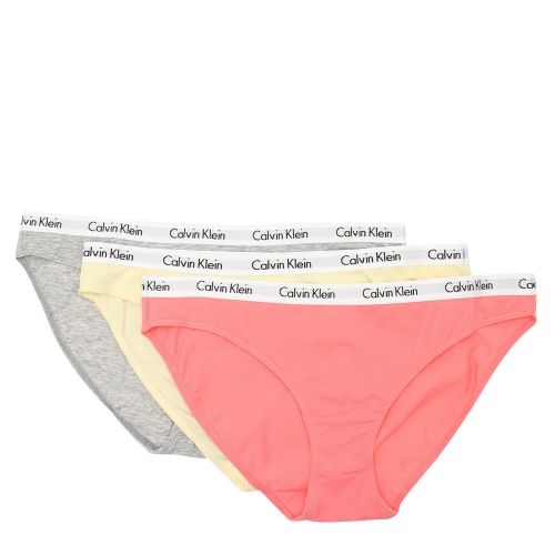 Womens Pastel Multi 3 Pack Briefs 49963 by Calvin Klein from Hurleys