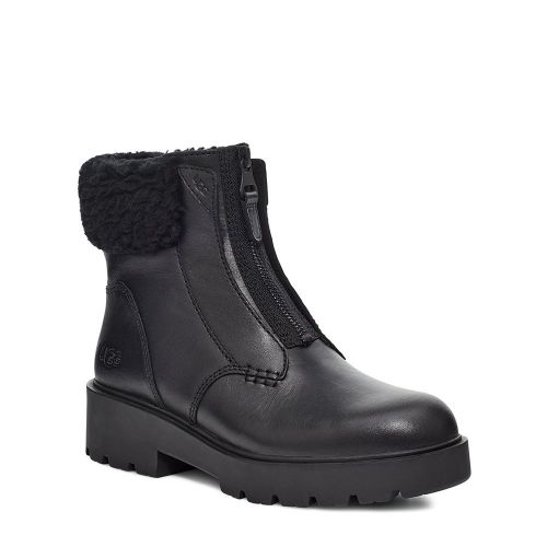 Womens Black Leather Czeriesa Zip Boots 99871 by UGG from Hurleys