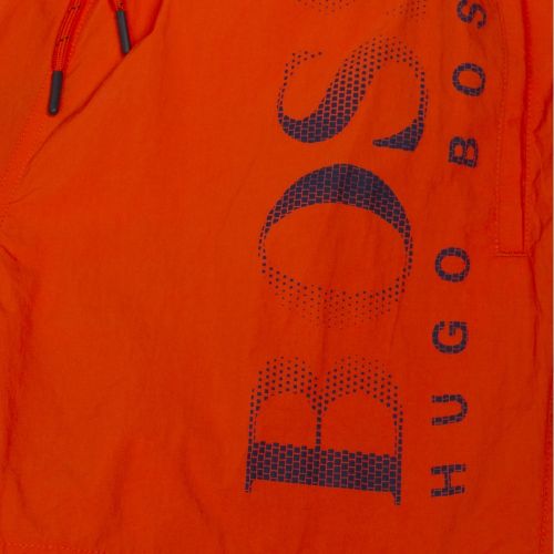 Mens Bright Orange Octopus Side Logo Swim Shorts 37704 by BOSS from Hurleys