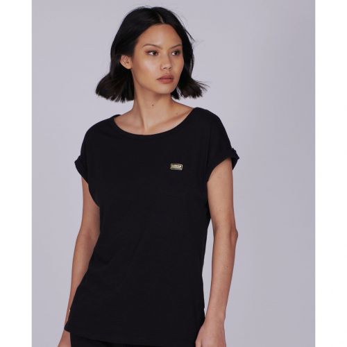 Womens Black Qualify S/s T Shirt 83021 by Barbour International from Hurleys