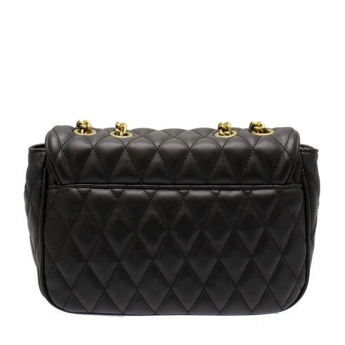 Womens Black Quilted Stud Shoulder Bag 82494 by Versace Jeans Couture from Hurleys