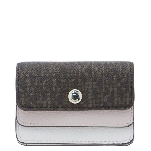 Womens Brown And Soft Pink Triple Flap Small Coin Purse 20199 by Michael Kors from Hurleys