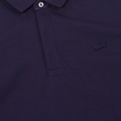Mens Navy Paris Stretch Regular Fit L/s Polo Shirt 48768 by Lacoste from Hurleys