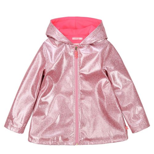 Girls Pink Glitter Branded Raincoat 75220 by Billieblush from Hurleys