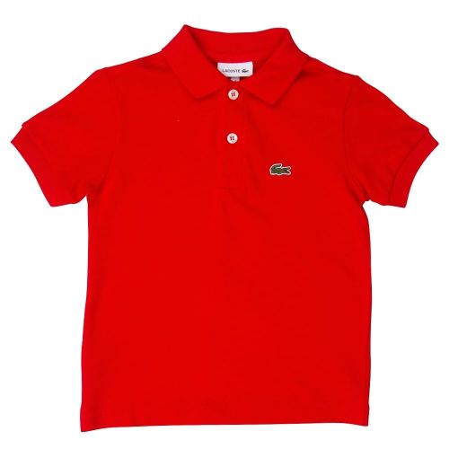Boys Red Classic Pique S/s Polo Shirt 71336 by Lacoste from Hurleys