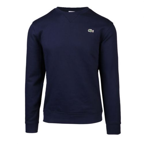 Mens Navy Basic Crew Sweat Top 97712 by Lacoste from Hurleys