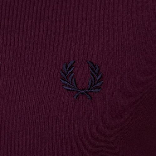 Mens Mahogany Classic Crew S/s Tee Shirt 60151 by Fred Perry from Hurleys