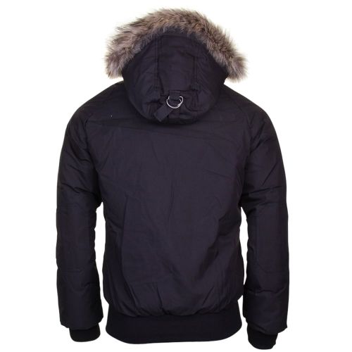 Mens Black Mistral Fur Hooded Jacket 13950 by Pyrenex from Hurleys