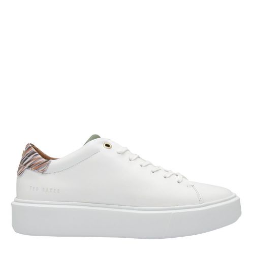 Womens White Pixep Platform Trainers 89266 by Ted Baker from Hurleys