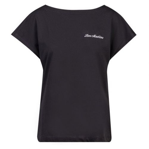 Womens Black Heart Back Detail S/s T Shirt 101383 by Love Moschino from Hurleys