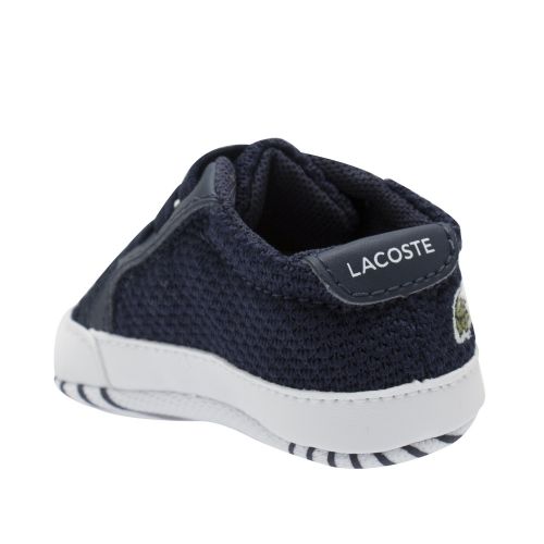Baby Navy/White L.12.12 Crib Shoes (0-2) 52356 by Lacoste from Hurleys