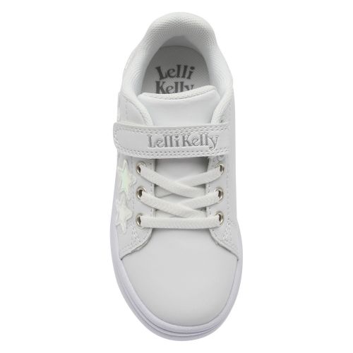 Girls White Molly Star Trainers (28-37) 57616 by Lelli Kelly from Hurleys