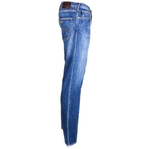 Mens Blue Wash J45 Slim Fit Jeans 61155 by Armani Jeans from Hurleys