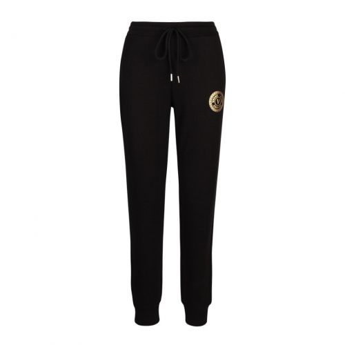 Womens Black/Gold Emblem Foil Sweat Pants 90815 by Versace Jeans Couture from Hurleys
