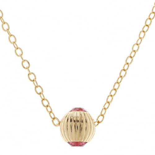 Womens Gold & Indian Pink Allya Pendant Necklace 66746 by Ted Baker from Hurleys