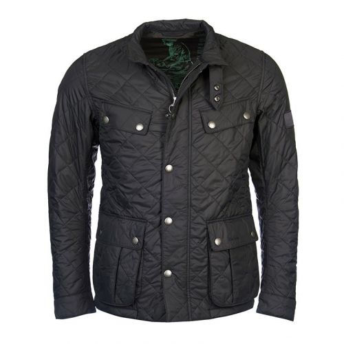 Mens Charcoal Ariel Quilted Jacket 98395 by Barbour International from Hurleys