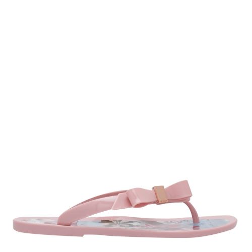 Womens Light Pink Suzzip Bow Flip Flops 50086 by Ted Baker from Hurleys