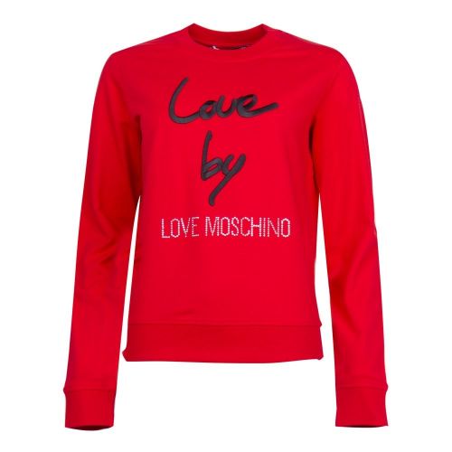 Womens Red Love By Sweat Top 26936 by Love Moschino from Hurleys