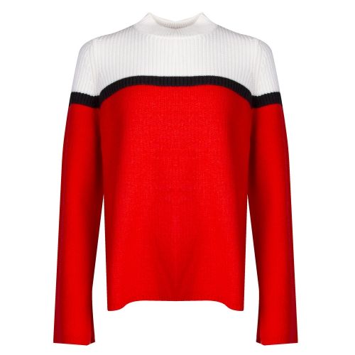 Casual Womens Bright Red Issamay Roll Neck Knitted Jumper 28560 by BOSS from Hurleys
