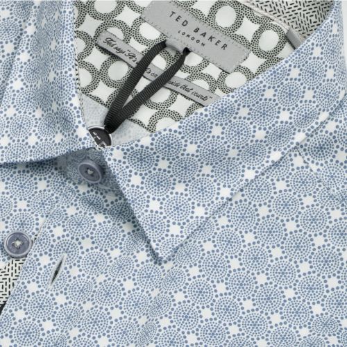 Mens Navy Modmo Dot S/s Shirt 28260 by Ted Baker from Hurleys