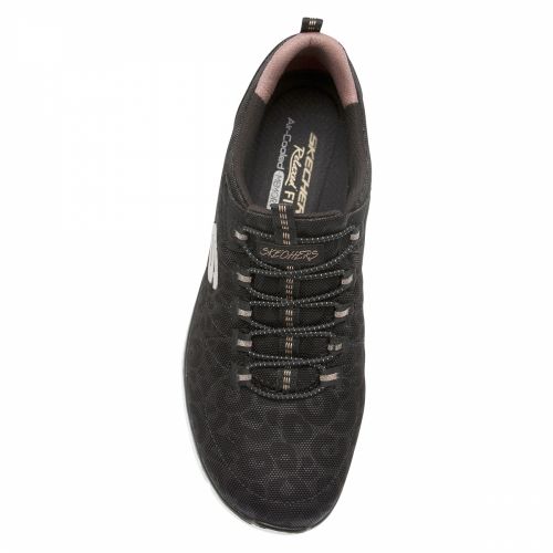 Womens Black/Rose Gold Empire DLux Spotted Trainers 40762 by Skechers from Hurleys