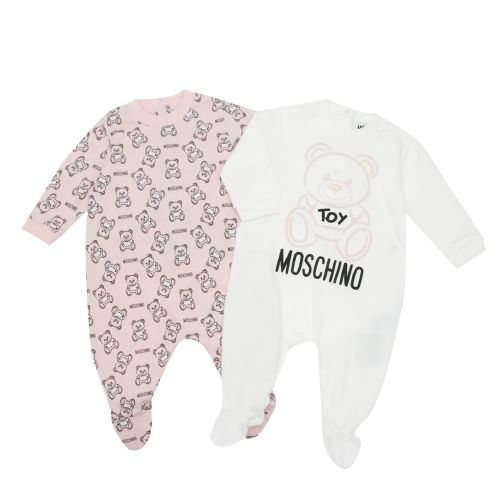 Baby Sugar Rose Toy 2 Pack Babygrow 47305 by Moschino from Hurleys