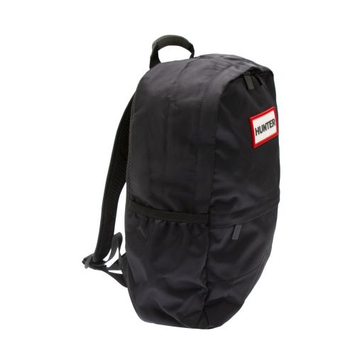 Mens Black Original Nylon Backpack 59622 by Hunter from Hurleys