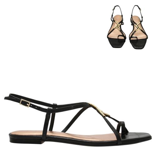 Womens Black Lerinna Strappy Flat Sandals 59804 by Ted Baker from Hurleys
