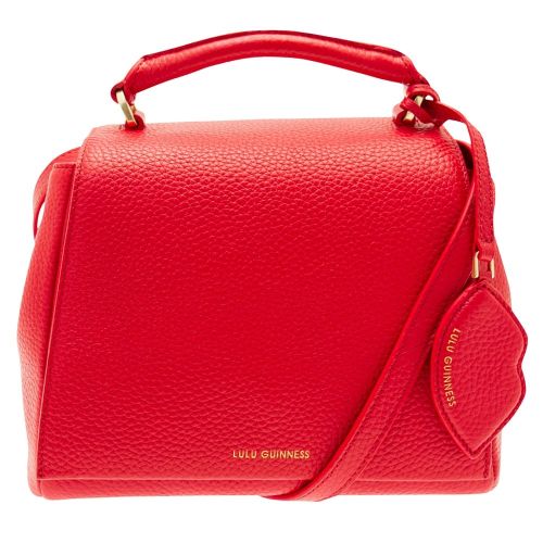 Womens Red Grainy Leather Small Rita Bag 72730 by Lulu Guinness from Hurleys